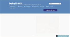 Desktop Screenshot of firstaidregina.ca